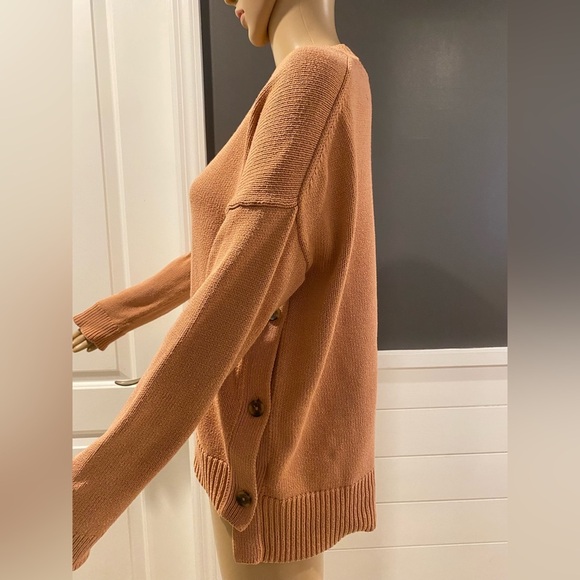 Madewell Brownstone Side-Button Sweater size S - Picture 5 of 6